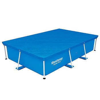 Тент чохол захисний для каркасного прямокутного басейну Bestway 259 х 170 см 58105