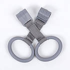 Дитячий квадратний ігровий манеж із входом на блискавки та кільцями El Camino ME 1097 Pink Gray рожевий, фото 5