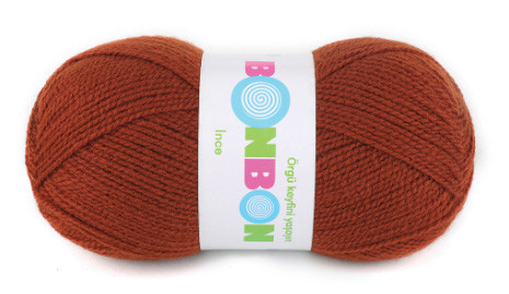 Nako BONBON INCI (Бонбон Інсі) № 98322 теракотовий (Пряжа 100% акрил, нитки для в'язання), фото 1
