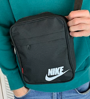 Чоловіча сумка Nike чорний текстиль через плече
