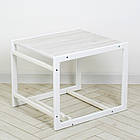 Дитячий дерев'яний стілець трансформер 2 в 1 для годування зі столиком Bambi Nature аляска Білий, фото 3