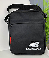 Чоловіча сумка New Balance чорний текстиль через плече