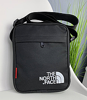 Чоловіча сумка North Face чорний текстиль через плече
