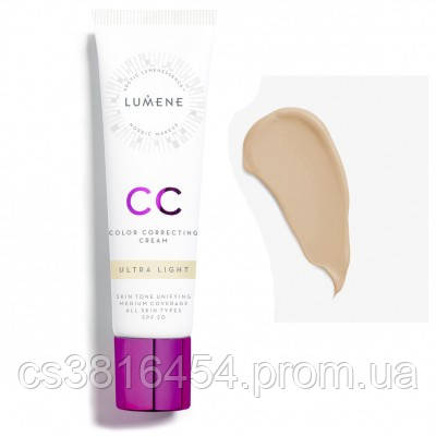 Тональный крем нового поколения LUMENE CC CREAM SPF 20, легкий ухаживающий тональный крем 3в1 LKP - фото 3 - id-p1858257595