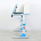 Дитяча шкільна парта з надбудовою та полицею знизу Bambi M 4804-4 Блакитний, фото 3