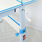 Дитяча шкільна парта з надбудовою та полицею знизу Bambi M 4804-4 Блакитний, фото 5