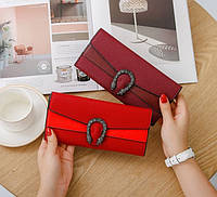 Жіночий гаманець клатч із підковою екошкірою, стильний портмоне для дівчат Підкова висока якість