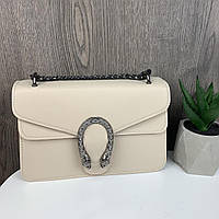 Женская мини сумка клатч в стиле Гучи Подкова, модная маленькая сумочка на цепочке высокое качество