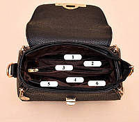 Женская мини сумочка на плечо с пуговицами, оригинальная сумка клатч для девушек Коричневый высокое качество