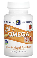 Nordic Naturals, daily omega, омега для детей, для ежедневного употребления, со вкусом фруктов, 340 мг, 30 кап