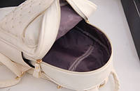 Женский городской рюкзак с брелком мини рюкзачок, набор 2 в 1 рюкзачек + ключница кошелек Черный высокое