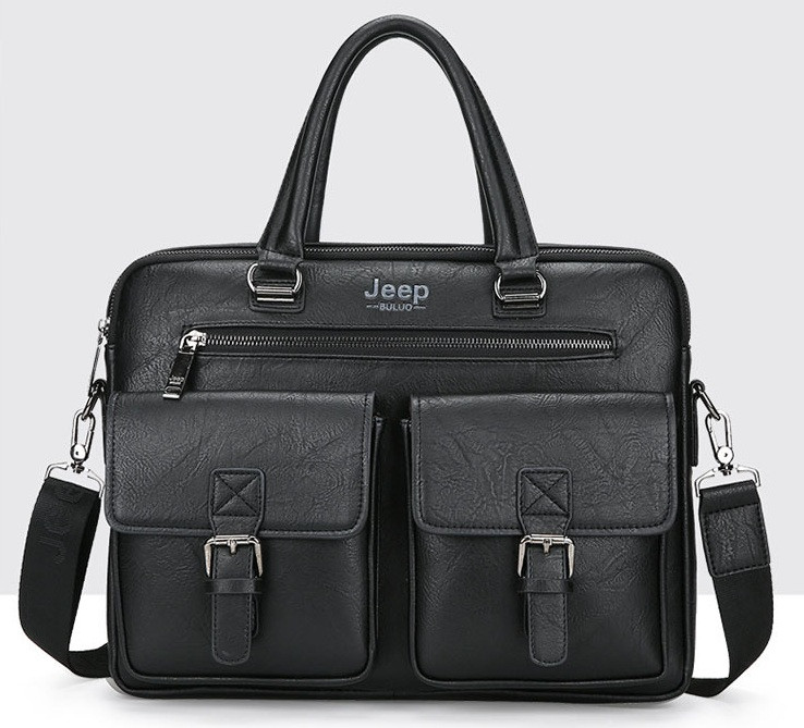 Качественная мужская сумка для документов А4 мужской портфель дипломат деловой для бумаг Jeep высокое качество - фото 1 - id-p1858275689