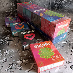 Презервативи Bruno® MIX 3 шт. 12 пач./бл.