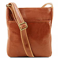 JASON - Мужская кожаная сумка через плечо Tuscany Leather TL141300 (Мед) высокое качество