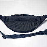 Поясна сумка бананка чорна спорт із червоним принтом, фото 2