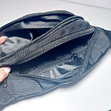 Поясна сумка бананка чорна спорт із червоним принтом, фото 4