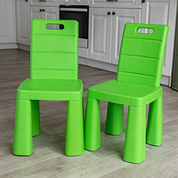 Табуретка для ребенка Doloni, Стол-стульчик детский, Игровой стул зеленый  Стульчик-трансформер 2в1 для детей