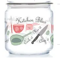 Банка Luminarc Jar Club Kitchen Bless для сыпучих с прозрачной крышкой 0.75 л (P6017)