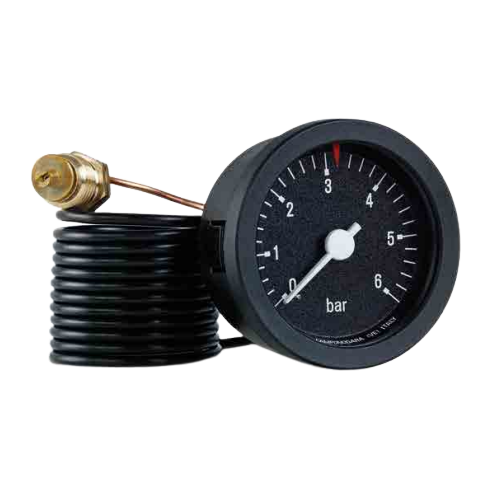 Манометр з виносним датчиком Cewal ID 52 P (Ø52, 1/4", 0-6 бар, 1500 мм)