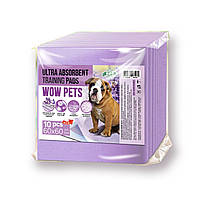 Пеленки для собак WOW Pets ULTRA ABSORBENT Training Pads 60х60 см Лаванда 10 шт.