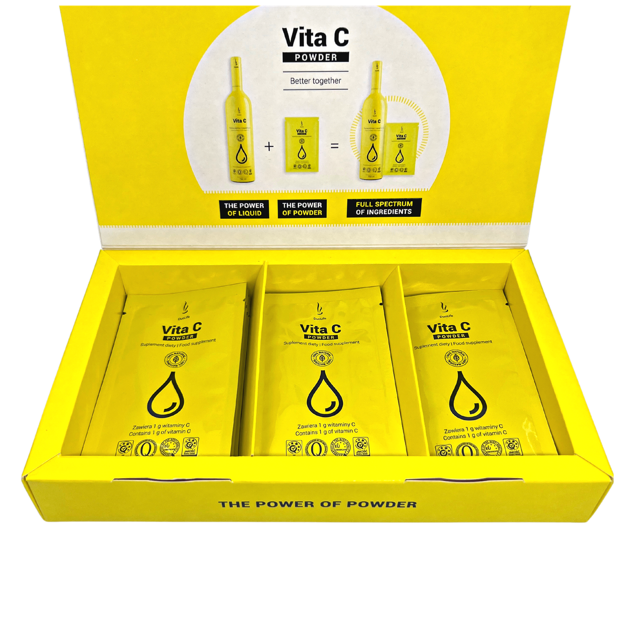 DuoLife Vita C Powder вітамін C у саше ДуоЛайф 15 x 7g