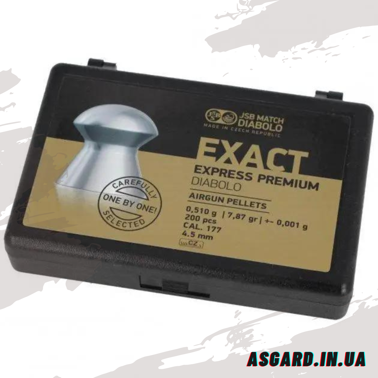 Кулі JSB Exact Express Premium 4.52 мм, 0.51 г, 200 шт ASG, фото 1