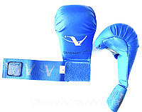 Перчатки (накладки) для каратэ ARW WKF размер L синие S