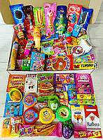 СвитБокс - Подарочный набор вкусностей: конфеты, жвачки, набор сладостей, Свит Бокс бургер, пицца, хот дог