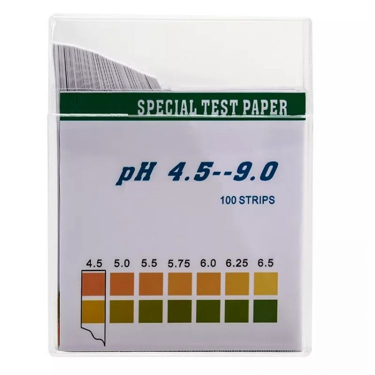 Лакмус медичний (рН-тест) 4.5-9.0 pH (слюна, сеча, секрети) 100 смужок, фото 1