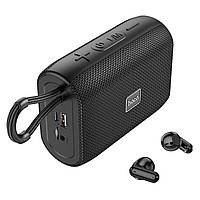 Портативная Bluetooth колонка HOCO HC15 Poise 2-in-1 Sports Speaker With BT Headset Беспроводная колонка Black