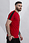 Красива футболка чоловіча з принтом "Never Look Back" молодіжна трикотажна, чорна, червона, сіра, біла, фото 4