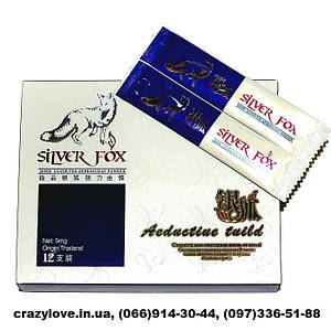 СРІБНА ЛИСИЦЯ SILVER FOX жіночий збуджувач 12 шт. / краплі