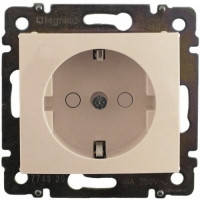 Розетка із заземленням і шторками, слонова кістка — Legrand Valena (774321)
