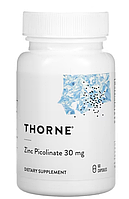 Thorne, піколінат цинку, 30 мг, 60 капсул