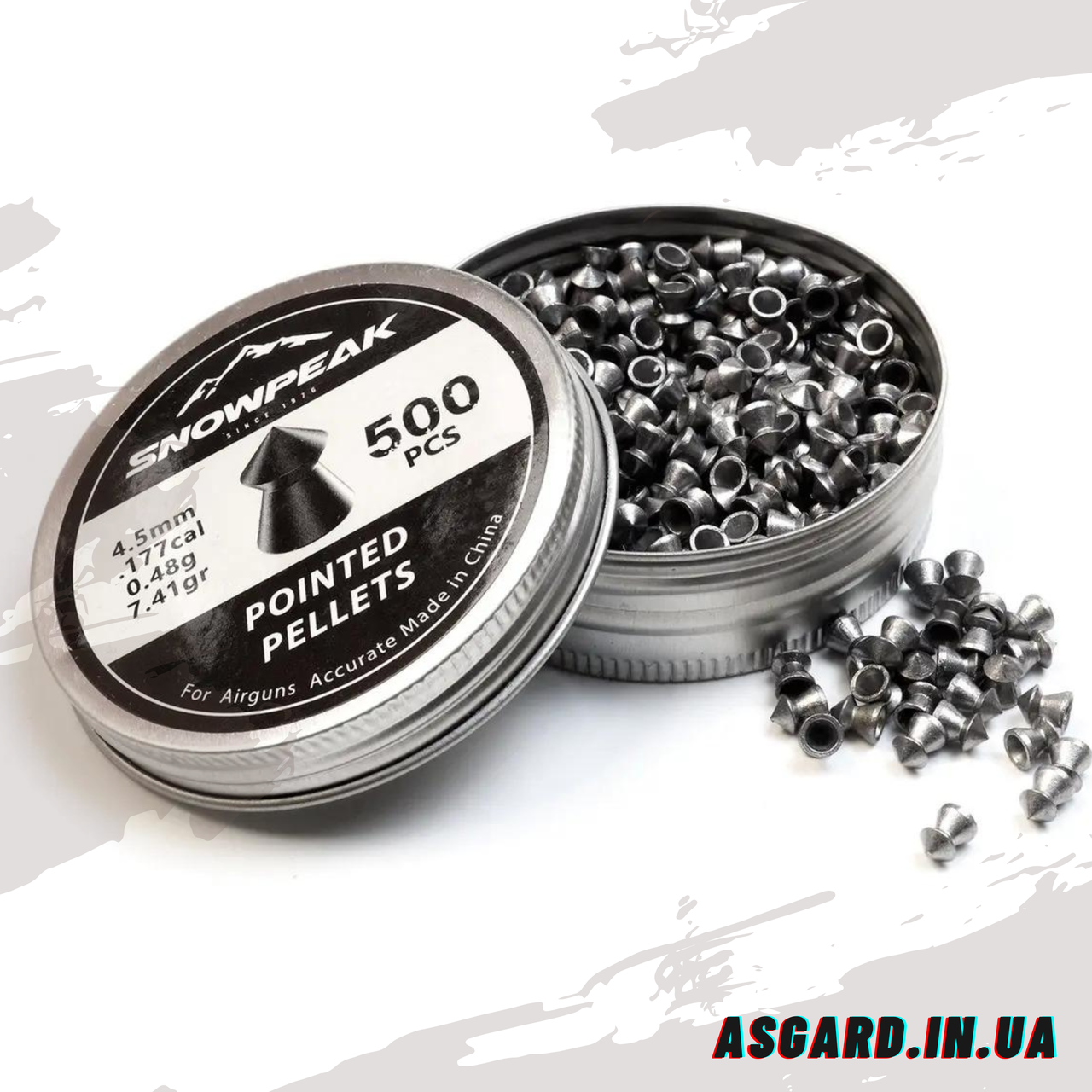 Кулі Snow Peak Pointed Pellets 4.5 мм, 0.48 г, 500шт ASG
