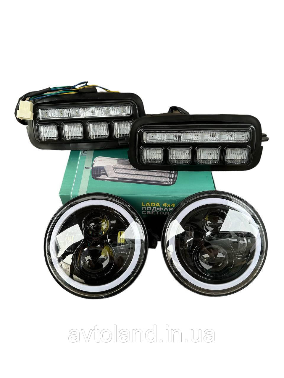 Led Фари Ніва 2121-21213 + ДХХО URBAN ТЮН АВТО