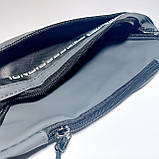 Поясна сумка бананка три відділи колір сірий, фото 5
