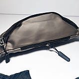 Поясна сумка бананка колір бронза, фото 3