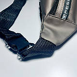 Поясна сумка бананка колір бронза, фото 4