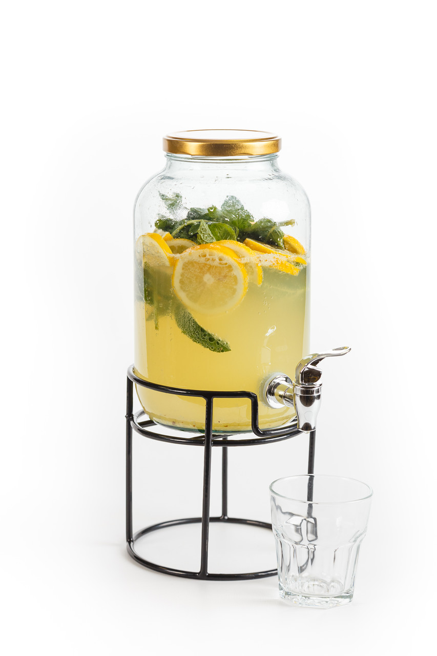 Лимонадник 3,7л з краном на підставці для напоїв