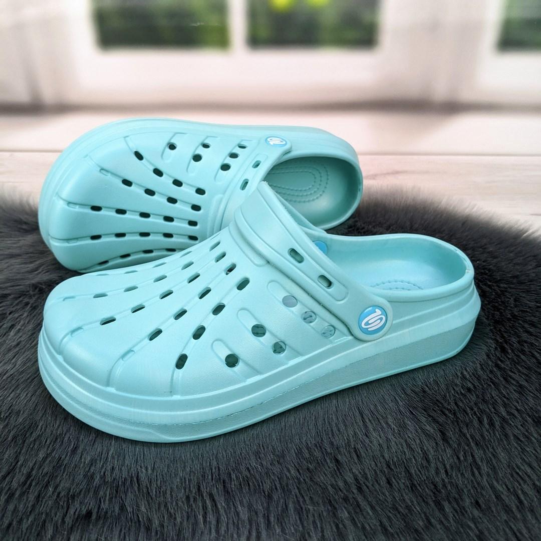 Сабо крокси жіночі бірюзові м'яка піна Прогрес Україна 4042, фото 1