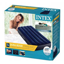 Велюр матрац INTEX одномісний арт. 64756 розмір 76*191*25см СИНІЙ в коробці