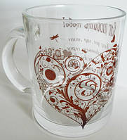 Скляні прозорі чашки