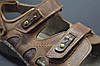Чоловічі польські шкіряні сандалі коричневі Vitox 312913, фото 4