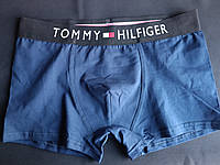 Модные мужские синие трусы боксеры Tommy Hilfiger - трусы для парня