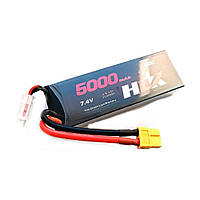 Аккумулятор HLK 7.4v 5000 mAh Li-Po 2s 50C Hard Case коннектор XT60