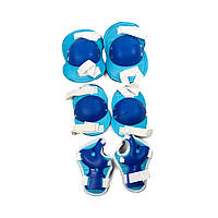 Защита для катания на роликах Набор детской защитной экипировки, Комплект защиты для катания Голубой "Gr"