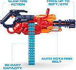 Скорострільний бластер х-шот Zuru X-Shot Excel Crusher Foam Dart Blaster Червоний мініган кулемет 36428-2022, фото 2