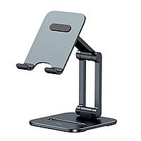 Настольная подставка для смартфона до 7'' Baseus Desktop Biaxial Foldable Metal Stand Gray (LUSZ000013)