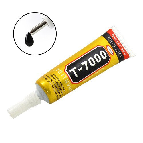 Клей промышленный T-7000 15мл для тачскринов, черный - фото 1 - id-p1326114278